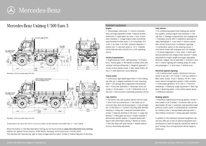 Kommuniális traktorok - elülső felfüggesztéssel Unimog U 500