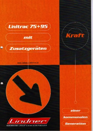 Kommuniális traktorok - elülső felfüggesztéssel Lindner Unitrac 75