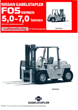 Dízel targoncák Nissan VF 05 H 70 U