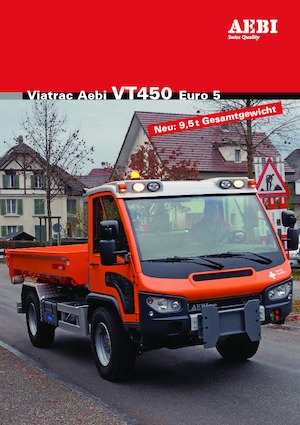 Kommuniális traktorok - elülső felfüggesztéssel Aebi VT 450 Vario