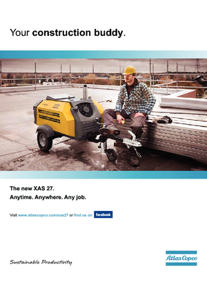 Mobilkompresszorok - dízel, elektromos, benzines Atlas Copco XAS 27 Hp