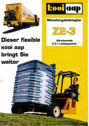 Dízel teherautóra rögzíthető targoncák Kooi-Aap Z 2-3