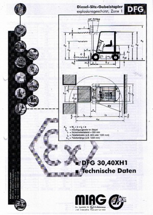 Dízel targoncák - robbanásbiztos Miag DFG 40 XH 1
