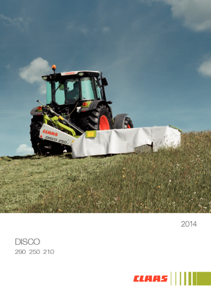 Hátra szerelhető kaszák - tárcsa cond. nélkül Claas Disco 210