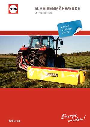 Hátra szerelhető kaszák - tárcsa cond. nélkül Fella SM 208 InLine