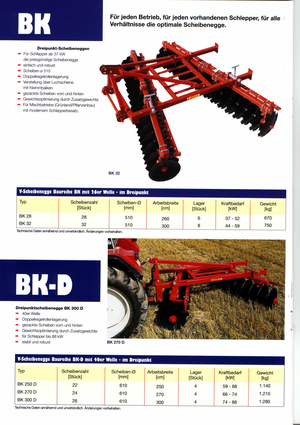 Tárcsák Brix BK 250 D