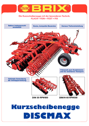 Tárcsák Brix Discmax H 75 RR Ø 600 & ZS