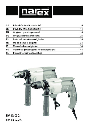 Fűrók és csavarbehajtók Narex EV 13 G-2