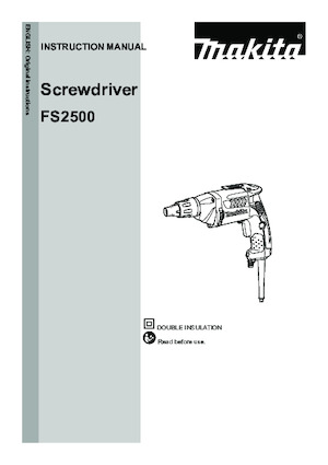 Fűrók és csavarbehajtók Makita FS2500