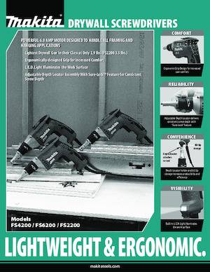Fűrók és csavarbehajtók Makita FS6200
