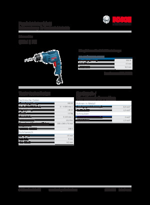 Fűrók és csavarbehajtók Bosch GBM 6 RE