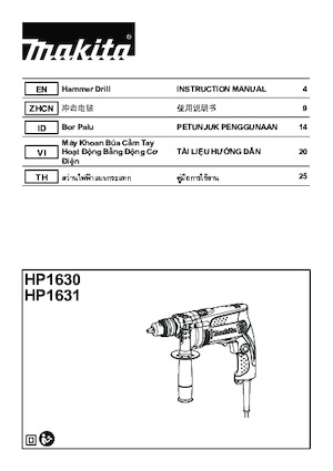 Fűrók és csavarbehajtók Makita HP1630