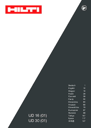 Fűrók és csavarbehajtók Hilti UD 16