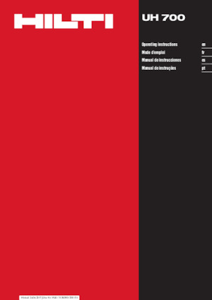 Fűrók és csavarbehajtók Hilti UH 700