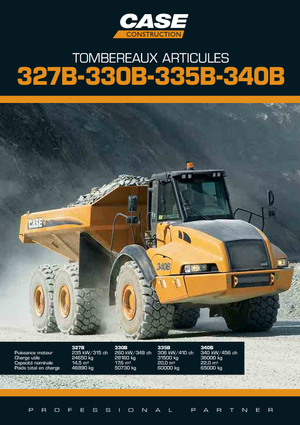 Csuklóvázas dömperek Case 340B