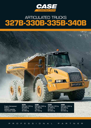 Csuklóvázas dömperek Case 340B