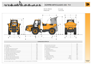 Csuklóvázas dömperek JCB 714