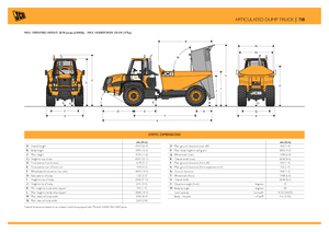Csuklóvázas dömperek JCB 718