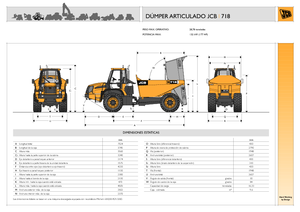 Csuklóvázas dömperek JCB 718