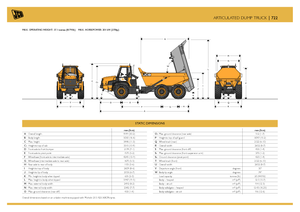 Csuklóvázas dömperek JCB 722