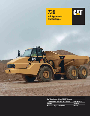 Csuklóvázas dömperek Caterpillar 735B