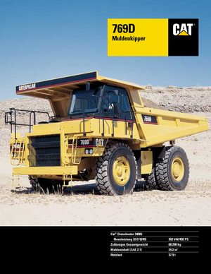 Merevvázas dömperek Caterpillar 769 D