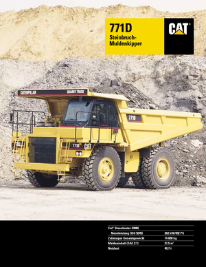 Merevvázas dömperek Caterpillar 771 D