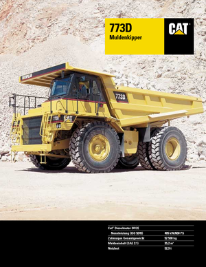 Merevvázas dömperek Caterpillar 773 D