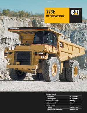 Merevvázas dömperek Caterpillar 773 E