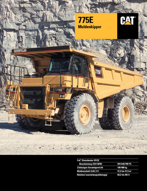 Merevvázas dömperek Caterpillar 775 E