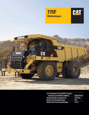 Merevvázas dömperek Caterpillar 775F