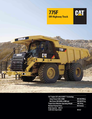 Merevvázas dömperek Caterpillar 775F