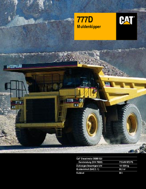 Merevvázas dömperek Caterpillar 777 D