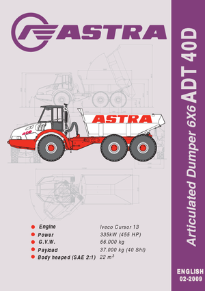 Csuklóvázas dömperek Astra AD 40