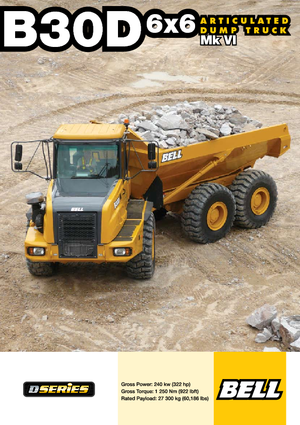 Csuklóvázas dömperek Bell B 30 D