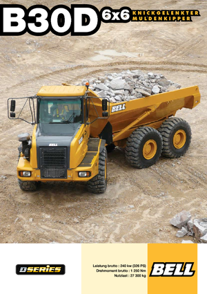 Csuklóvázas dömperek Bell B 30 D