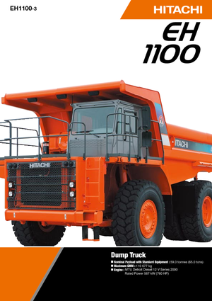 Merevvázas dömperek Hitachi EH 1100-3