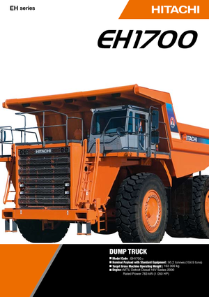 Merevvázas dömperek Hitachi EH 1700