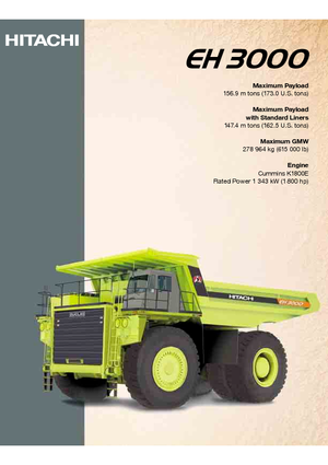 Merevvázas dömperek Hitachi EH 3000