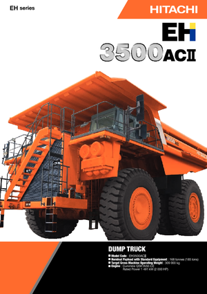 Merevvázas dömperek Hitachi EH 3500