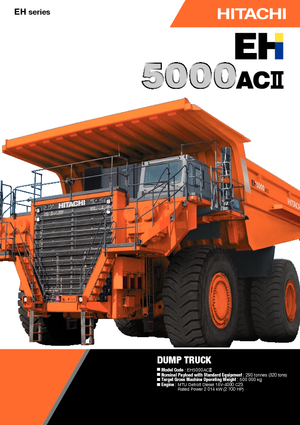 Merevvázas dömperek Hitachi EH 5000 ACII