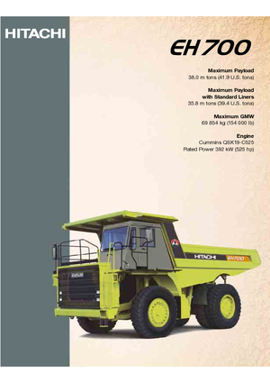 Merevvázas dömperek Hitachi EH 700-2