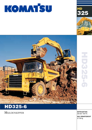 Merevvázas dömperek Komatsu HD325-6/4WD