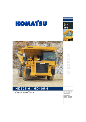 Merevvázas dömperek Komatsu HD325-6