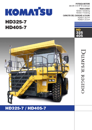 Merevvázas dömperek Komatsu HD325-7
