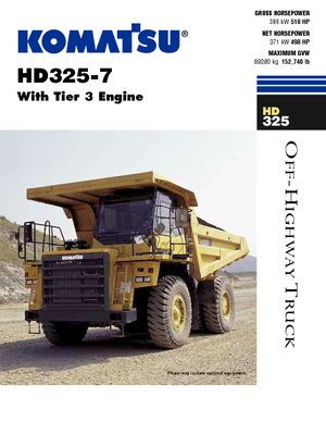 Merevvázas dömperek Komatsu HD325-7