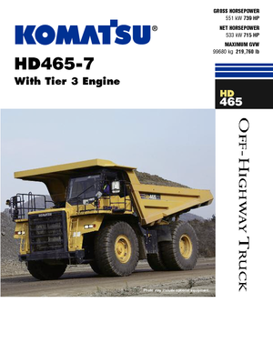 Merevvázas dömperek Komatsu HD465-7E0