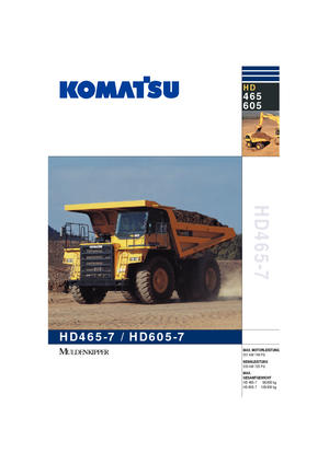 Merevvázas dömperek Komatsu HD465-7