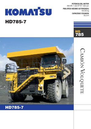 Merevvázas dömperek Komatsu HD785-7