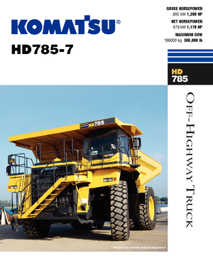 Merevvázas dömperek Komatsu HD785-7